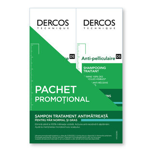 Anti-dandruff shampoo for normal and dry hair Dercos, 1+1, Vichy