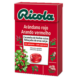 Caramelle Ricola al mirtillo rosso senza zucchero 50g