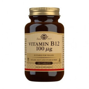 Solgar Vitamin B12 100 mcg, 100 Kapseln