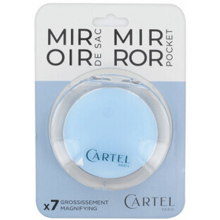 Miroir Plexi Poster Rond Bleu 9cm x7