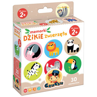 CzuCzu Wild Animal Memoriles, gioco per bambini, a partire da 2 anni, 30 elementi