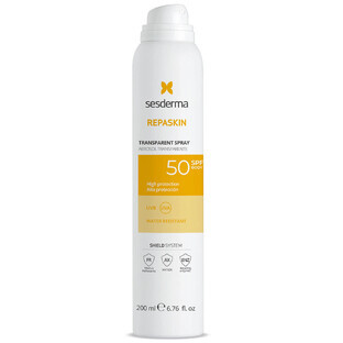 Sesderma Repaskin Transparant Spray, zonnebrandspray, SPF 50, 200 ml