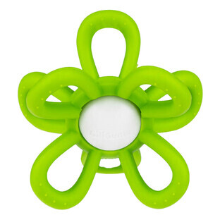 Dumel GiliGums, sonaglino con tether, Fiore, verde, a partire da 3 mesi, 1 pezzo