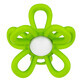 Dumel GiliGums, sonaglino con tether, Fiore, verde, a partire da 3 mesi, 1 pezzo