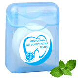 Testeo, gewaxt flosdraad, menthol, 50 m