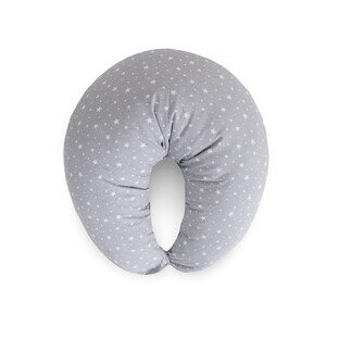 Ceba Baby Cebush Huggy, cuscino per la gravidanza, in jersey, Grigio Stelle