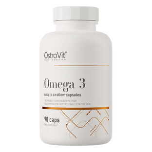 OstroVit Omega 3 Capsules faciles à avaler, 90 capsules
