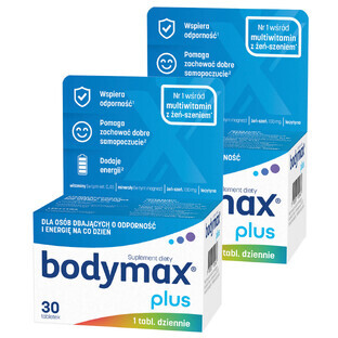 Set Bodymax Plus, 30 tabletten + 30 tabletten voor 1 cent