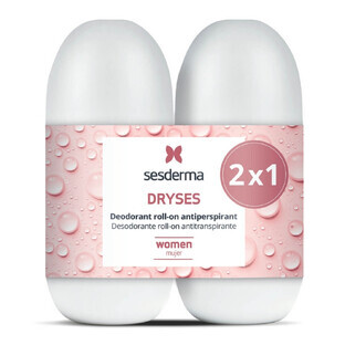 Sesderma Dryses, déodorant à bille pour femmes, 2 x 75 ml