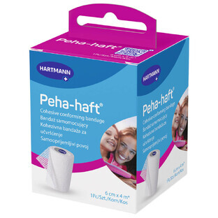 Peha-haft, bande de soutien élastique, 6 cm x 4 m, 1 pièce