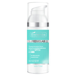 Bielenda Professional SupremeLab Skin Tone, leichte Anti-Pigmentierungscreme mit Sonnenschutz, 50 ml