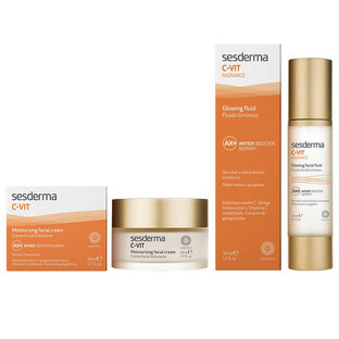 Set Sesderma C-Vit, crema viso illuminante, 50 ml + crema viso idratante, 50 ml per 1 centesimo