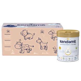 Kendamil Premium 2 HMO+, Folgemilch, nach 6 Monaten, 3 x 800 g