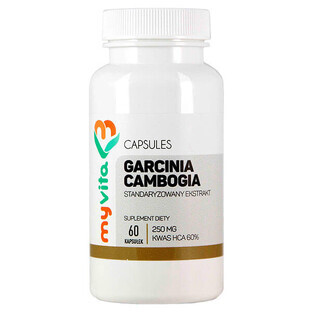 MyVita, Garcinia cambogia, estratto di HCA 250 mg, 60 capsule
