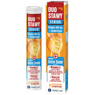 Duo Joints Senior, no sugar added, 24 effervescent tablets