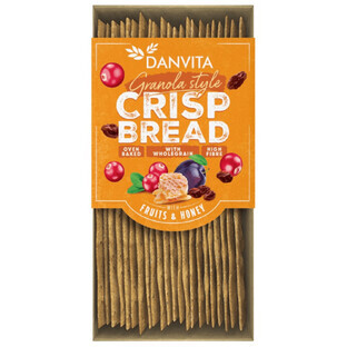 Crunchy bread with berries and honey Granola, 130 g, Danvita