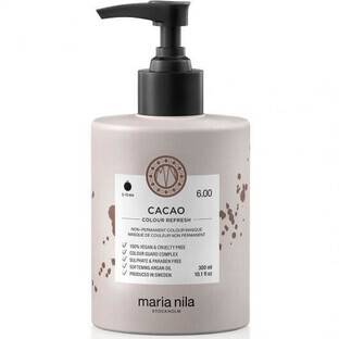 Colour Refresh Maschera colorante per capelli, Cacao 6.00, 300 ml, Maria Nila