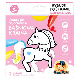 CzuCzu Dłuuugie rysowanki Rysuję po śladzieowa Kraina, 2 books for children, from 3 years old