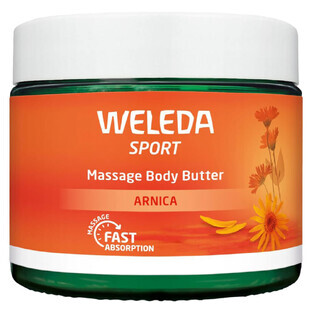 Weleda Sport, massageboter met arnica, 150 ml