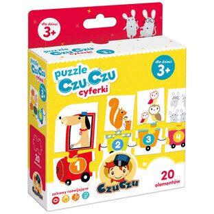 CzuCzu Números, puzzles para niños, a partir de 3 años, 20 elementos