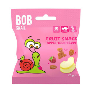 Bob Schnecke Fruchtgummi, Apfel, Himbeere, 20 g