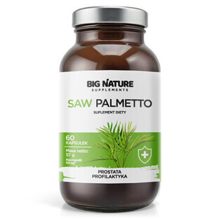 Big Nature Saw Palmetto, 60 cápsulas