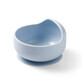 BabyOno, silicone bowl with suction cup, blue, from 6 months, 1 piece.