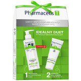 Set Pharmaceris T Sebo-Moistatic, crème hydratante et apaisante pour le visage, SPF 30, 50 ml + Puri-Sebogel, gel nettoyant antibactérien T pour le visage, 80 ml