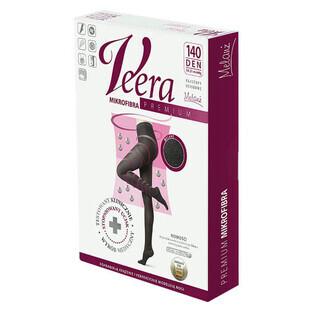Veera Premium, Mikrofaser Kompressionsstrumpfhose, 140 den, Größe 3, melange