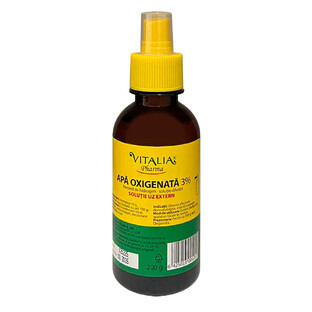 Sauerstoffhaltiges Wasser 3% mit Spray, 200 g, Vitalia