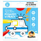 CzuCzu Dłuuugie rysowanki Rysuję po śladzie Pojazdy w pracy, 2 books for children, from 3 years old