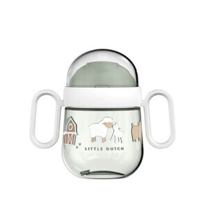 Mug with beak for babies, Little Farm, 200 ml, Little Dutch