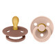 Bavaglini Colour, succhietto, in gomma, simmetrici, taglia 1, Woodchuck & Blush, dalla nascita, 2 pezzi