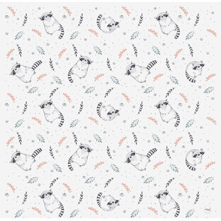 Ceba Baby, protective mat, Raccoon, 120 cm x 120 cm