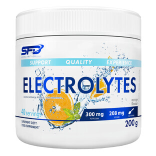 SFD Electrolytes, powder, orange flavor, 200 g