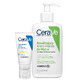 CeraVe set, hydraterende gezichtscrème met ceramiden, normale en droge huid, SPF 50, 52 ml + hydraterende crème-schuim gezichtswasgel, normale en droge huid, 236 ml