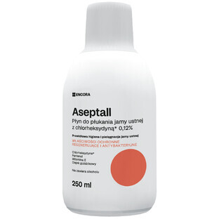 Aseptall, apă de gură cu clorhexidină 0,12%, 250 ml