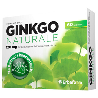 Erbafarm Ginkgo Naturale, 60 comprimidos