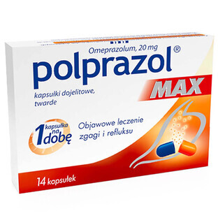 Polprazol Max 20 mg, 14 capsules