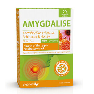 Amygdalise, 20 comprimés à croquer, Dietmed