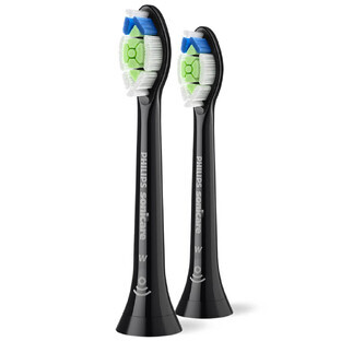 Philips, vervangende opzetborstels voor Sonicare W2 Optimal White, zwart, 2 stuks