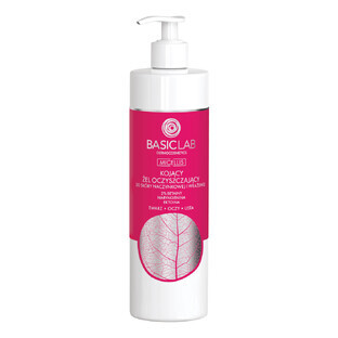 BasicLab Micellis, gel detergente lenitivo per pelli vascolari e sensibili, 300 ml