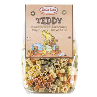 Pasta de trigo duro tricolor Teddy, 250 g, Dalla Costa