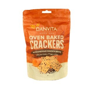 Knäckebrot mit Cheddarkäse und Samen, 100 g, Danvita