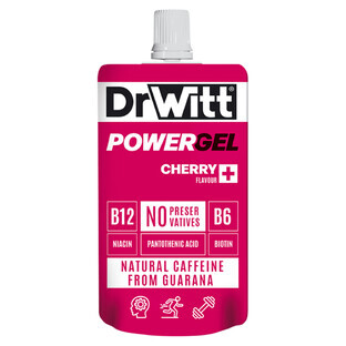 DrWitt Powergel, gel énergétique, cerise, 100 g