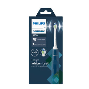 Philips Sonicare 4100 Serie elektrische Zahnbürste, Blau, HX3689/42, Philips