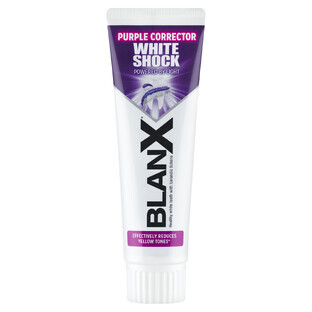 BLANX White Shock Purple Corrector, dentifrice blanchissant, 75 ml