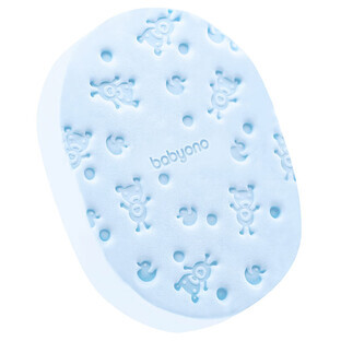 BabyOno esponja de baño para bebés y niños, azul, 1 unidad