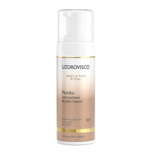 Uzdrovisco Body&Face Ritual, zelfbruinend schuim, voor lichaam en gezicht, 150 ml