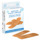 Testeo, waterproof plasters with dressing, flesh-colored, 19 mm x 72 mm, 12 pieces